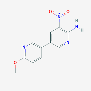6'-Methoxy-5-nitro-[3,3'-bipyridin]-6-amine - 