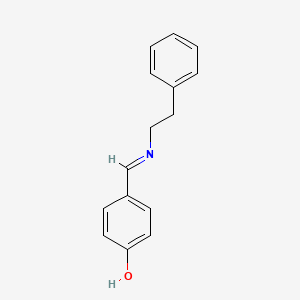 4-{(E)-[(2-phenylethyl)imino]methyl}phenol - 339090-94-7