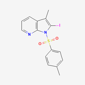 1H-Pyrrolo[2,3-b]pyridine, 2-iodo-3-methyl-1-[(4-methylphenyl)sulfonyl]- - 