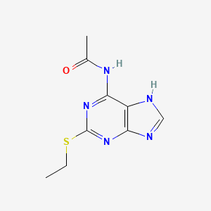 N-[2-(Ethylsulfanyl)-7H-purin-6-yl]acetamide - 72277-82-8