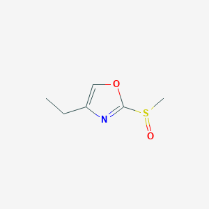 4-Ethyl-2-(methanesulfinyl)-1,3-oxazole - 62124-53-2