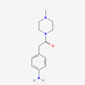 2-(4-Aminophenyl)-1-(4-methylpiperazin-1-yl)ethan-1-one - 150784-50-2