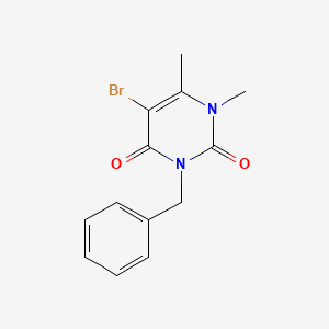 Uracil, 3-benzyl-5-bromo-1,6-dimethyl- - 32000-70-7
