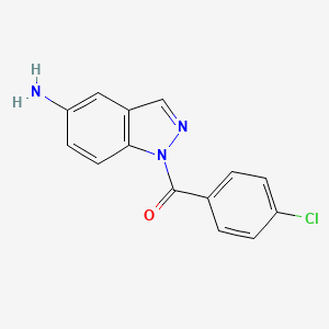 1H-Indazol-5-amine, 1-(p-chlorobenzoyl)- - 23856-19-1