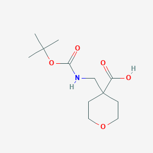 4-(((tert-Butoxycarbonyl)amino)methyl)tetrahydro-2H-pyran-4-carboxylic acid - 946761-11-1