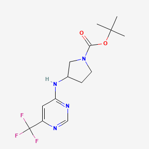 (R)-tert-Butyl 3-((6-(trifluoromethyl)pyrimidin-4-yl)amino)pyrrolidine-1-carboxylate - 