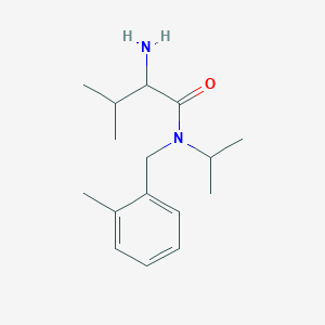 2-amino-3-methyl-N-[(2-methylphenyl)methyl]-N-propan-2-ylbutanamide - 