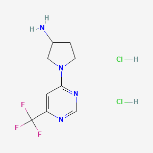 (R)-1-(6-(Trifluoromethyl)pyrimidin-4-yl)pyrrolidin-3-amine dihydrochloride - 