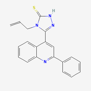 4-allyl-5-(2-phenylquinolin-4-yl)-4H-1,2,4-triazole-3-thiol - 847503-25-7