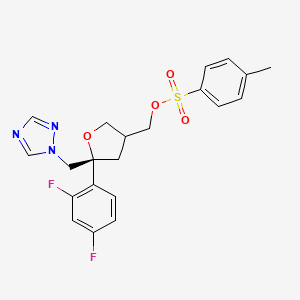 [(5R)-5-(2,4-difluorophenyl)-5-(1,2,4-triazol-1-ylmethyl)oxolan-3-yl]methyl 4-methylbenzenesulfonate - 