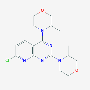 4-[7-Chloro-2-(3-methylmorpholin-4-yl)pyrido[2,3-d]pyrimidin-4-yl]-3-methylmorpholine - 