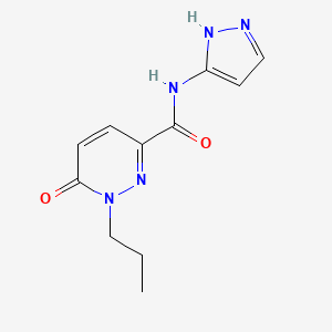 6-oxo-1-propyl-N-(1H-pyrazol-3-yl)-1,6-dihydropyridazine-3-carboxamide - 
