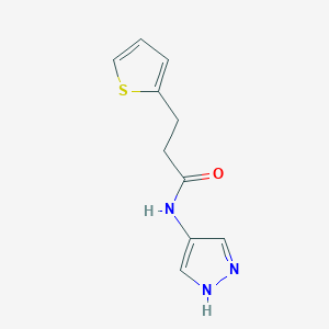 N-(1H-pyrazol-4-yl)-3-(thiophen-2-yl)propanamide - 
