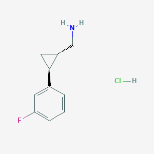 [(1S,2S)-2-(3-Fluorophenyl)cyclopropyl]methanamine HCl - 