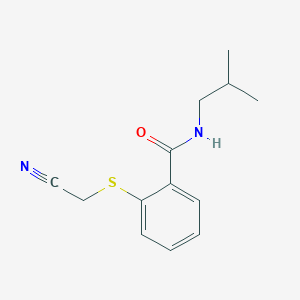 2-[(cyanomethyl)sulfanyl]-N-(2-methylpropyl)benzamide - 
