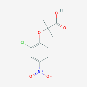 2-(2-Chloro-4-nitrophenoxy)-2-methylpropanoic acid - 870541-16-5