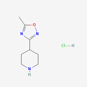 5-Methyl-3-(piperidin-4-yl)-1,2,4-oxadiazole hydrochloride - 280110-73-8