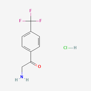 2-Amino-1-(4-(trifluoromethyl)phenyl)ethanone hydrochloride - 339-58-2