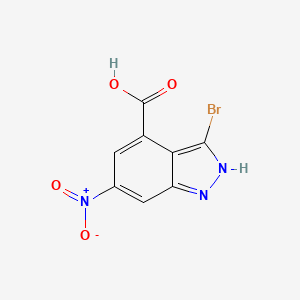 3-Bromo-6-nitro-1H-indazole-4-carboxylic acid - 885519-63-1