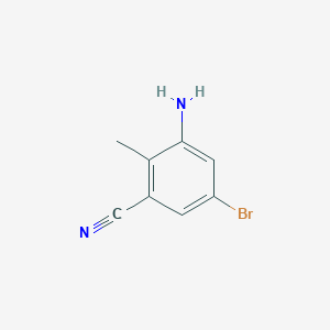 3-Amino-5-bromo-2-methylbenzonitrile - 1000342-36-8