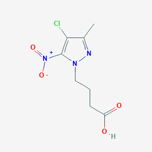 4-(4-chloro-3-methyl-5-nitro-1H-pyrazol-1-yl)butanoic acid - 1170804-87-1