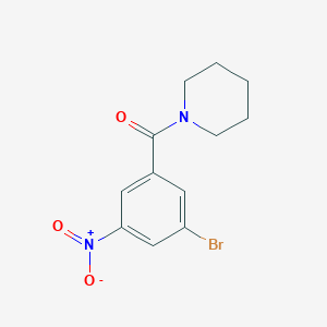 (3-Bromo-5-nitrophenyl)(piperidin-1-yl)methanone - 941294-21-9