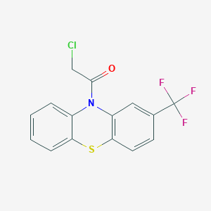 2-Chloro-1-(2-trifluoromethyl-phenothiazin-10-yl)-ethanone - 38221-55-5