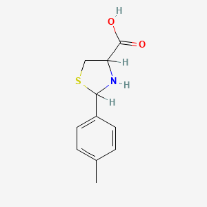 2-(4-Methylphenyl)-1,3-thiazolidine-4-carboxylic acid - 67189-37-1