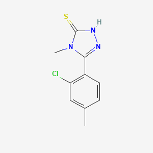 5-(2-chloro-4-methylphenyl)-4-methyl-4H-1,2,4-triazole-3-thiol - 632292-09-2
