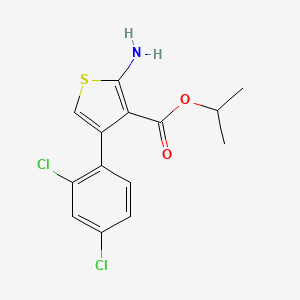 Isopropyl 2-amino-4-(2,4-dichlorophenyl)thiophene-3-carboxylate - 350997-32-9
