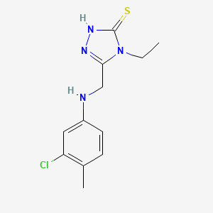 5-[(3-Chloro-4-methyl-phenylamino)-methyl]-4-ethyl-4H-[1,2,4]triazole-3-thiol - 333313-76-1