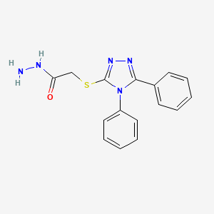 2-[(4,5-diphenyl-4H-1,2,4-triazol-3-yl)sulfanyl]acetohydrazide - 49656-91-9