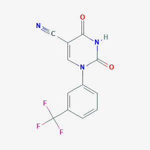 5-Cyano-1-[3-(trifluoromethyl)phenyl]uracil - 75838-24-3