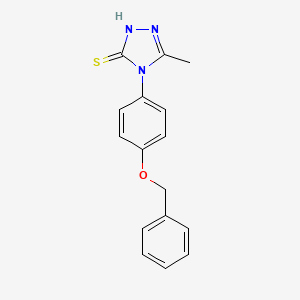 4-[4-(Benzyloxy)phenyl]-5-methyl-4H-1,2,4-triazole-3-thiol - 306936-82-3