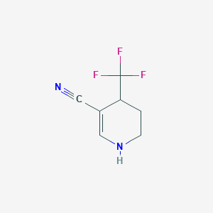 4-(Trifluoromethyl)-1,4,5,6-tetrahydropyridine-3-carbonitrile - 845866-48-0
