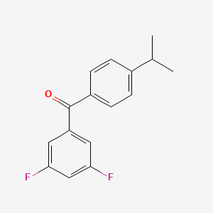 3,5-Difluoro-4'-iso-propylbenzophenone - 844885-09-2