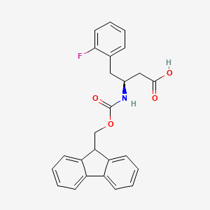 (S)-3-((((9H-Fluoren-9-yl)methoxy)carbonyl)amino)-4-(2-fluorophenyl)butanoic acid - 270596-49-1