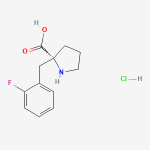(R)-2-(2-Fluorobenzyl)pyrrolidine-2-carboxylic acid hydrochloride - 1049740-12-6
