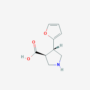 (3S,4S)-4-(furan-2-yl)pyrrolidine-3-carboxylic acid - 959579-57-8