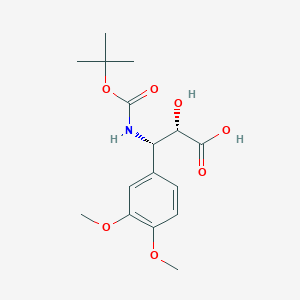 (2S,3S)-3-((tert-Butoxycarbonyl)amino)-3-(3,4-dimethoxyphenyl)-2-hydroxypropanoic acid - 959578-01-9