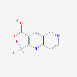 2-(Trifluoromethyl)-1,6-naphthyridine-3-carboxylic acid - 240408-97-3