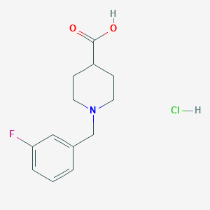 1-(3-Fluorobenzyl)piperidine-4-carboxylic acid hydrochloride - 451485-55-5