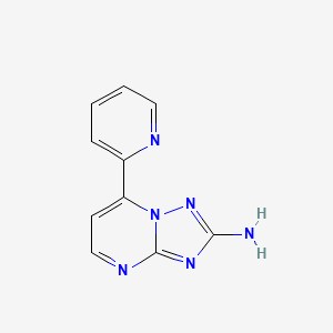 7-(2-Pyridinyl)[1,2,4]triazolo[1,5-a]pyrimidin-2-amine - 303145-68-8