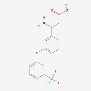 3-amino-3-[3-[3-(trifluoromethyl)phenoxy]phenyl]propanoic Acid - 213192-61-1