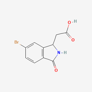 (6-Bromo-3-oxo-2,3-dihydro-1H-isoindol-1-yl)-acetic acid - 121199-17-5
