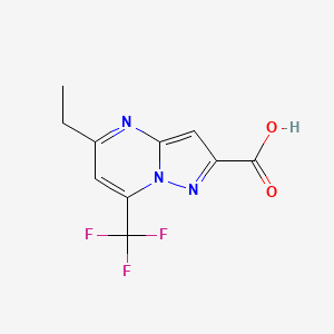 5-Ethyl-7-(trifluoromethyl)pyrazolo[1,5-a]pyrimidine-2-carboxylic acid - 876708-62-2