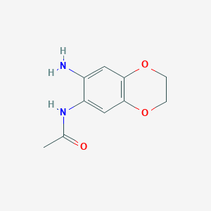 N-(7-Amino-2,3-dihydro-benzo[1,4]dioxin-6-yl)-acetamide - 99068-59-4