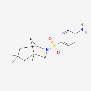 {4-[(1,3,3-Trimethyl-6-azabicyclo[3.2.1]oct-6-yl)sulfonyl]phenyl}amine - 