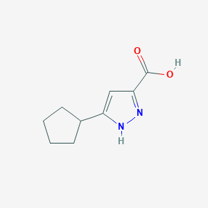 3-Cyclopentyl-1H-pyrazole-5-carboxylic acid - 521300-21-0
