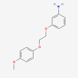 3-[2-(4-Methoxy-phenoxy)-ethoxy]-phenylamine - 879074-94-9